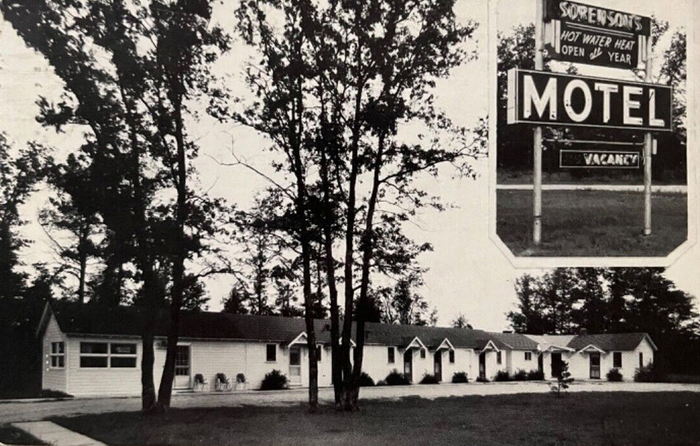 Sorensons Motel - Vintage Postcard (newer photo)